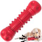 Brinquedos Dog Squeaky ZIKATON para mastigadores agressivos vermelhos grandes