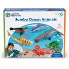 Brinquedos Educativos Jumbo Ocean Animals - 6 Peças - Para Crianças Acima de 3 Anos