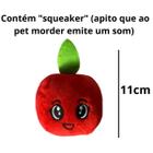 Brinquedos mordedores pelúcia p/ cães e gatos 10 a 19cm - JOCA PET