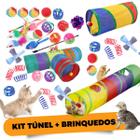 Brinquedos para gatos túnel interativo pets filhotes