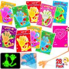 Brinquedos Sticky Hands Armaytoy Glow In Dark com cartões comemorativos