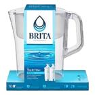 Brita Jarra Água Grande Para 10 Copos E 2 Filtros Branca