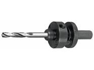 Broca piloto em aco hss temperado com suporte encaixe hexagonal 3 8 rosca 1 2 tramontina