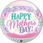 Bubble - 22 polegadas - mothers day dots and strips  47636 - Qualatex