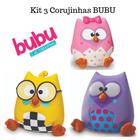 Bubu e as corujinhas kit 3 cofrinhos bubu biel bonnie vinil