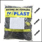 Bucha 8mm Com Anel Aba Sem Parafuso Kit C/ 1000 Ivplast Parede Tijolo Drywall