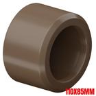 Bucha De Redução Soldável Curta PVC Marrom Para Tubo Água Fria De 4x3” Polegadas 110x85mm Tigre