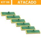 Bucha Limpa Azulejo Esponja Lava Piso Faxina Prática Kit 6un