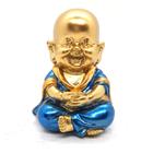 Buda Baby Refletindo Dourando Azul Brilhante Buda 9 cm - Flash