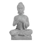 Buda com Mão no Peito - Escultura Decorativa Ornamental
