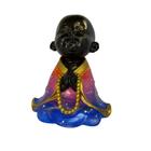 Buda degrade brilhantes (magro) imagem em gesso orando colorido - Decor