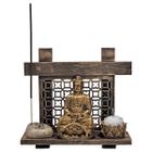Buda Dourado Incenso Pedra Japonesa Vida Amor Esperança Paz - M3 Decoração