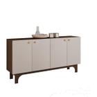 Buffet 4 Portas Delicia Liso JCM Cafe/Off/White