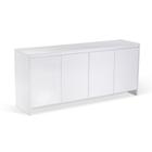 Buffet Amsterdã Univ 180 cm Laca Branca Brilhante