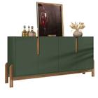 Buffet Aparador 4 Portas 170cm 050518 Verde Oliva Cedro DCASA