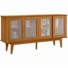 Buffet Aparador 4 Portas Sala De Jantar 12X84 Nature Tebar