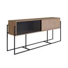 Buffet Balcão York 2 PT Hanover e Preto