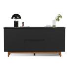 Buffet / Bancada / Balcão / Aparador FL 2 Portas Retrô Com Estrutura dos pés em Madeira Amplo Espaço Interno Para Objetos Sem Puxadores Externos Com T