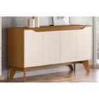 Buffet de Sala Jantar Quartzo 4 Portas Nature/Off White - Henn