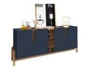 Buffet Lizz 1,90 Azul Cobalto/Cedro - Casa D