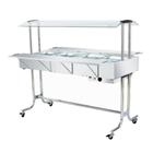 Buffet Quente Master Cromado C/ 8 Cubas