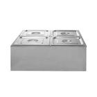 Buffet Refrigerado 4 cubas 1/2 65mm c/ placa gel ZPBFR04