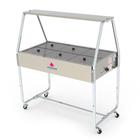 Buffet Térmico Self Service PRB-06GN - 06 Cubas c/ Tampas de Vidro - Progás