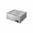 Buffeteira retangular 6 Cubas 1/3 Aço Inox Zepper ZPBF06 1/3