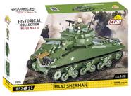 Building Block Toy COBI Historical Collection WWII M4A3 Sherman Tank com 2 figuras, 838 unidades