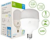 bulbo alta potencia 50w luz branco fria