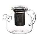 Bule Chaleira De Vidro Borossilicato Infusor Em Aço Inox 1L