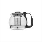 Bule Chaleira De Vidro Com Infusor Inox Para Chá 1200ml - Hauskraft