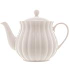 Bule de Chá Wolff de Porcelana Pétala Matt 950ml - Branco