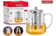 Bule em vidro Borissilicato e infusor inox de 750 ml,