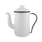 Bule para Café Tradicional Esmaltado Branco 1,5 L Ewel