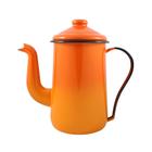 Bule para Café Tradicional Esmaltado Laranja 1,5 L Ewel