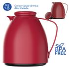 Bule Térmico Garrafa 500ml Vermelho Café Quente Frio Termolar