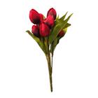 Buquê De Tulipa Artificial Decoração Flores 35cm - Doce Ternura