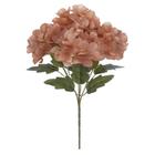 BUQUE HORTENSIA X5 FLORES OCRE OUTONO 29cm - Flor Arte