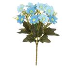 BUQUE MARGARIDA X16 FLORES AZUL OUTONO 2TONS 29cm - Flor Arte