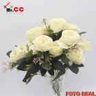 Buquê Rosa Envelhecido Galho C/9 Flores Artificial Casamento