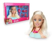 Busto Barbie Boneca Cabeleireira Com Acessórios 1255 - Pupee