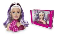 Busto Boneca Barbie Styling Head Faces - com Acessórios da Pupee Ref 1265