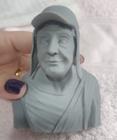 Busto Chaves Sem Pintura Miniatura Turma do Chaves Action Figure Universo em Miniaturas