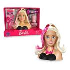 Busto Com Acessórios Barbie Styling Head Hair Preto 1264 Pupee