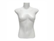 Busto Manequim Plástico Roupa Comercio Loja Branco