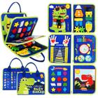 Busy Board Montessori Pequenos Dinossauros - Brinquedo Educativo para Crianças