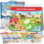 Busy Book TinyFunz Montessori para Crianças Acima de 3 Anos - Com Adesivos