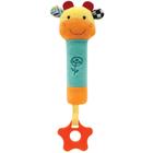 Buzininha com Mordedor Happy Zoo Brinquedo Infantil Bebê Buba Girafinha Baby Girafa Presente
