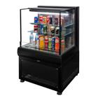 CA.77 - Balcão Auto Serviço Refrigerado Cortina de Ar 75cm Preto - 220V - Omega - Comercial